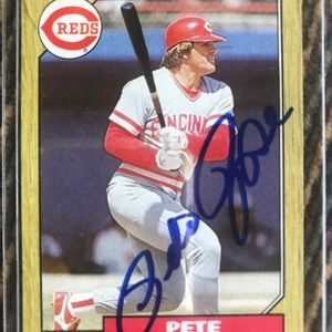 Pete Rose Baseball Card - Autographed